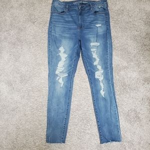 Distressed A.E. jeans